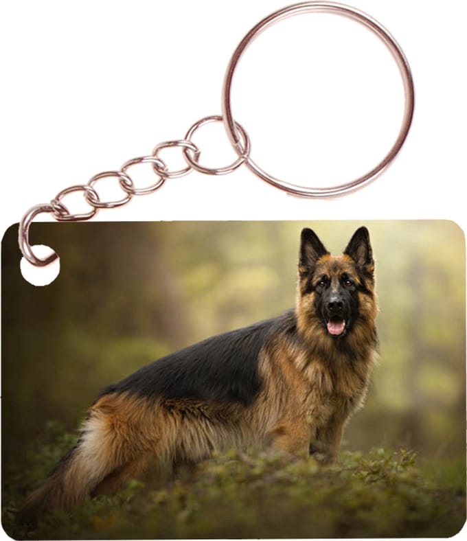 Sleutelhanger 6x4cm - Duitse Herder