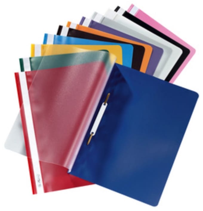 Schnellhefter A4 PP farb.sort Schulheft. 10Pack