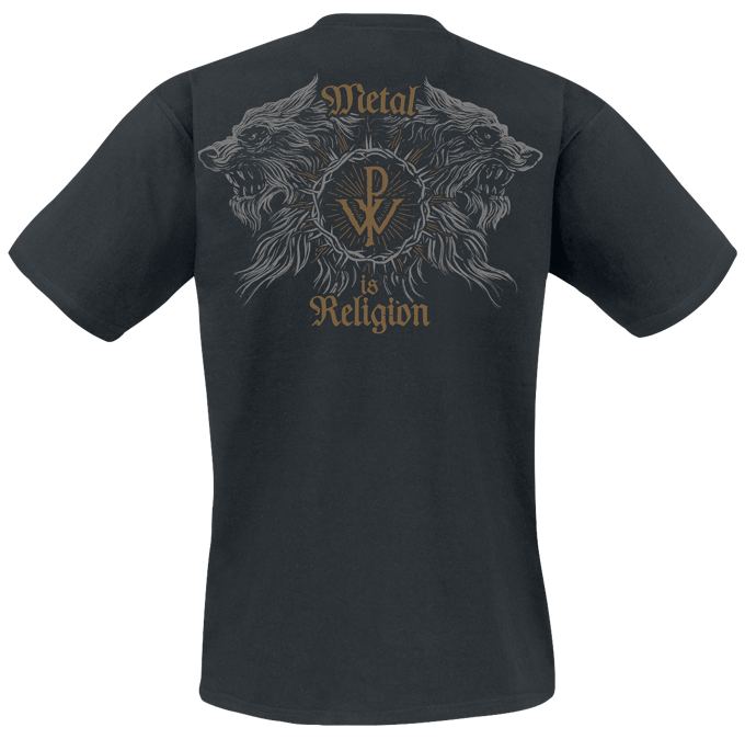 Powerwolf Crest Wolves Heren T-shirt - zwart - S