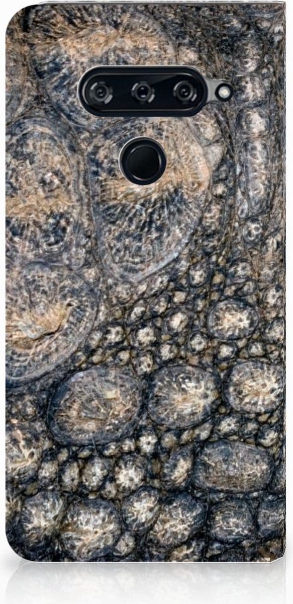 LG V40 Thinq Hoesje maken Krokodillenprint