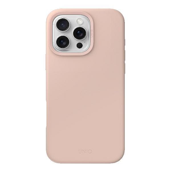 UNIQ Lino Hue - Hoesje voor iPhone 16 Pro Max - Magclick Opladen - Rood