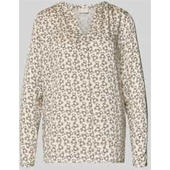 Regular fit blouse met tuniekkraag