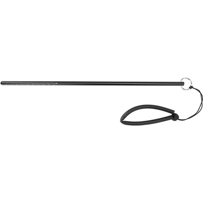 Duiken Aluminiumlegering Kietelstok met Meting & Lanyard(Zwart) black