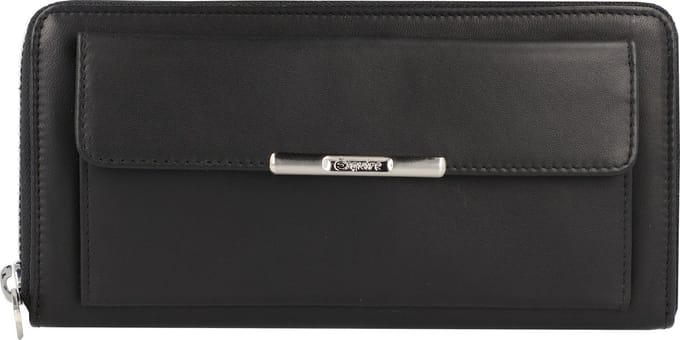 Esquire Helena Portemonnee RFID Leer 19 cm - Dames - Horizontaal - schwarz
