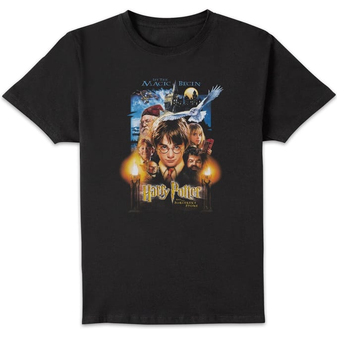 Harry Potter The Sorcerer's Stone Unisex T-Shirt - Black - S