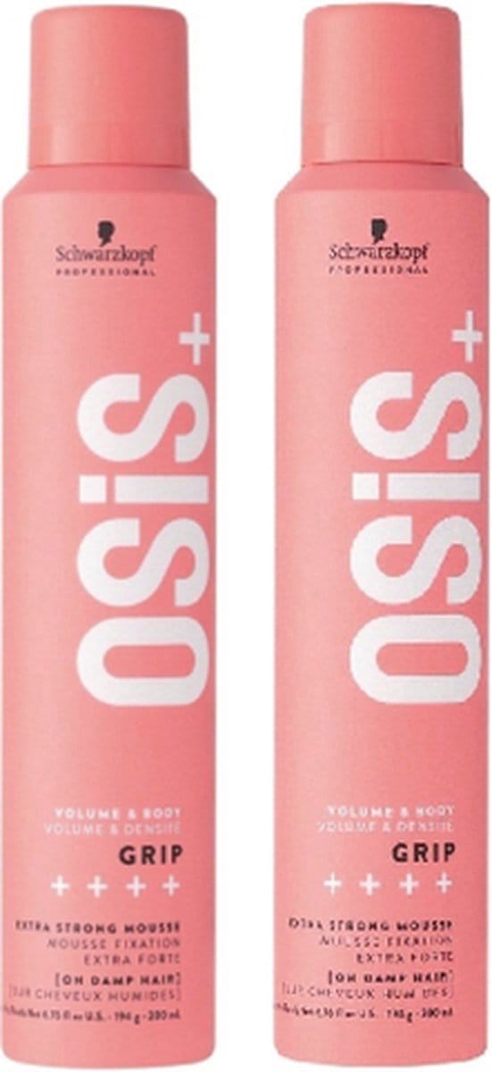 Schwarzkopf Professional OSiS+ Grip Volume Haarmousse - voordeelverpakking - 2 x 200ml