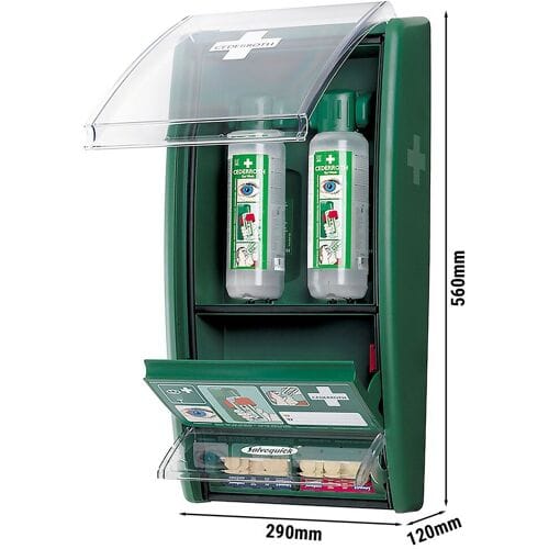 GGM Gastro Augenspülstation mit 2 Flaschen & Pflasterspender