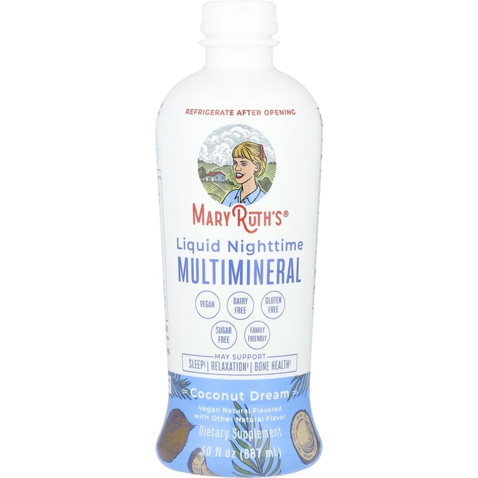 MaryRuth's, Multiminéraux liquides de nuit, Coconut Dream, 30 fl oz (887 ml)