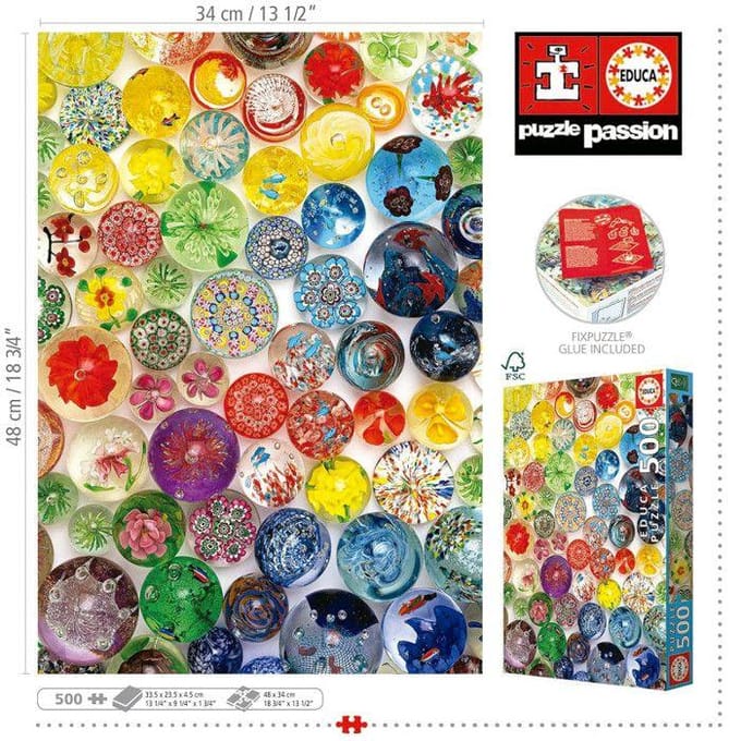 500-delige fantasie ballen puzzel Educa
