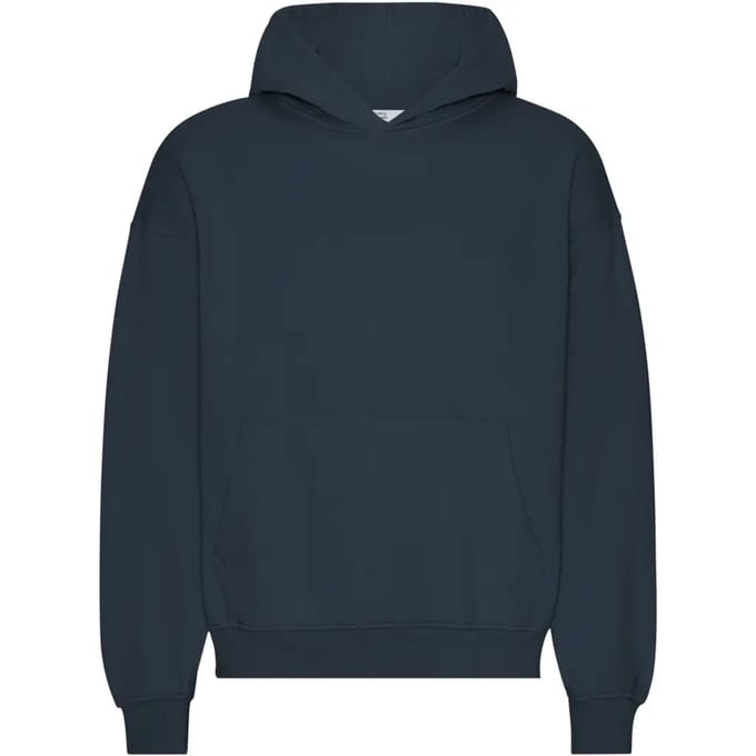 Oversized sweatshirt met capuchon Colorful Standard Organic Navy Blue