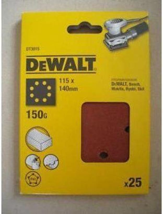 Schuurvel maat 140x115mm K150 - 25 st