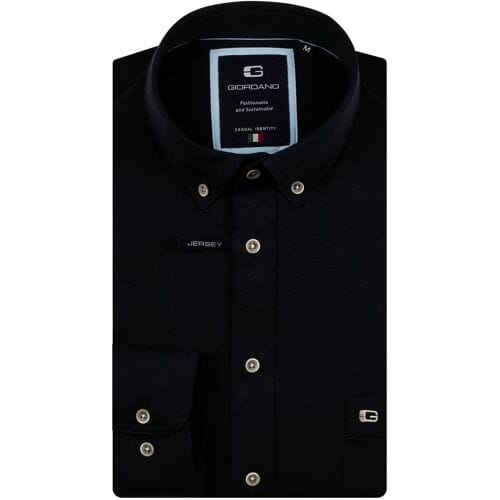 Giordano – Ivy – Overhemd – Liquid cotton – button down kraag – Navy - Regular Fit - NOS7078-60