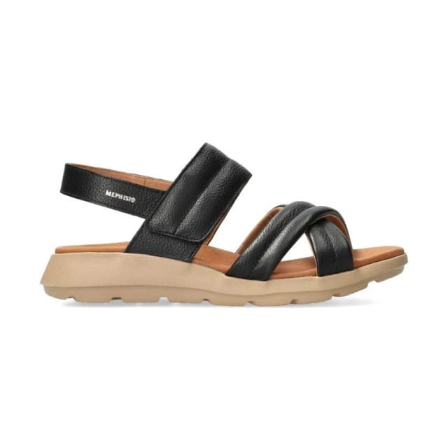 Mephisto Tiany - dames sandaal - Zwart - maat 42 (EU) 8 (UK)