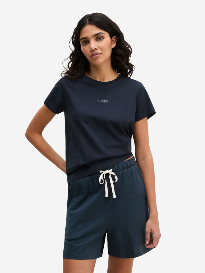Regular fit Pyjamabovendeel van puur katoen