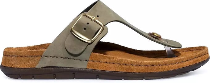 Rohde Dames Slipper - 5860-61 Olijfgroen - Maat 42