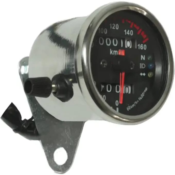 Snelheidsmeter chroom Chaft
