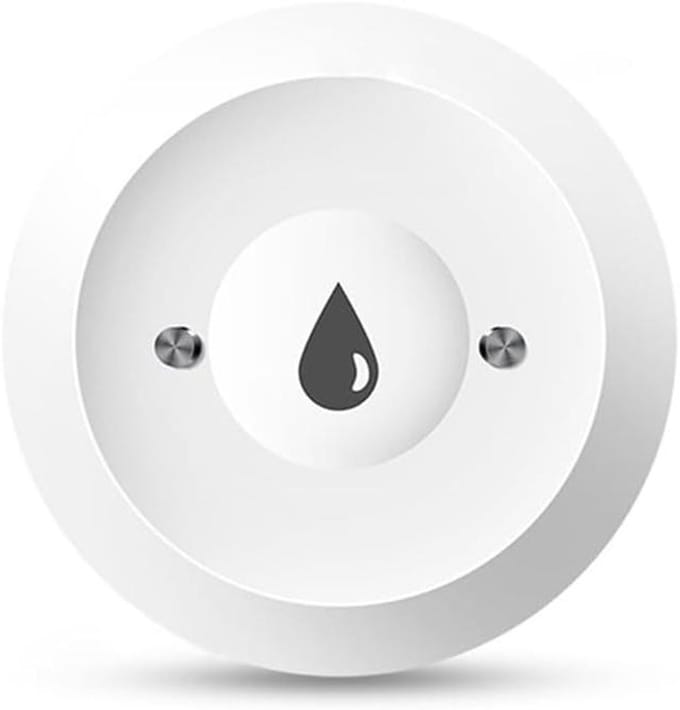 Waterlek Detector - Slimme Sensor - Huis Beveiligen - Real-time Meldingen - 50 x 50 mm - Wit