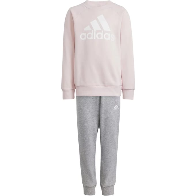 Adidas Essentials Logo French Terry Set Grijs,Roze 3-4 Years Kinderen