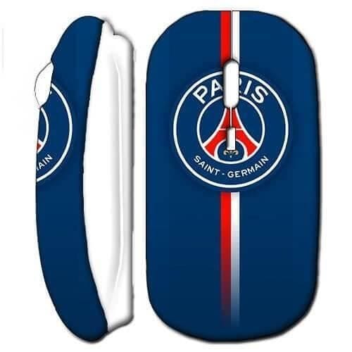 Souris Sans Fil - Paris Saint Germain - Bleu et Blanc - Compatible Mac et PC - USB Wifi