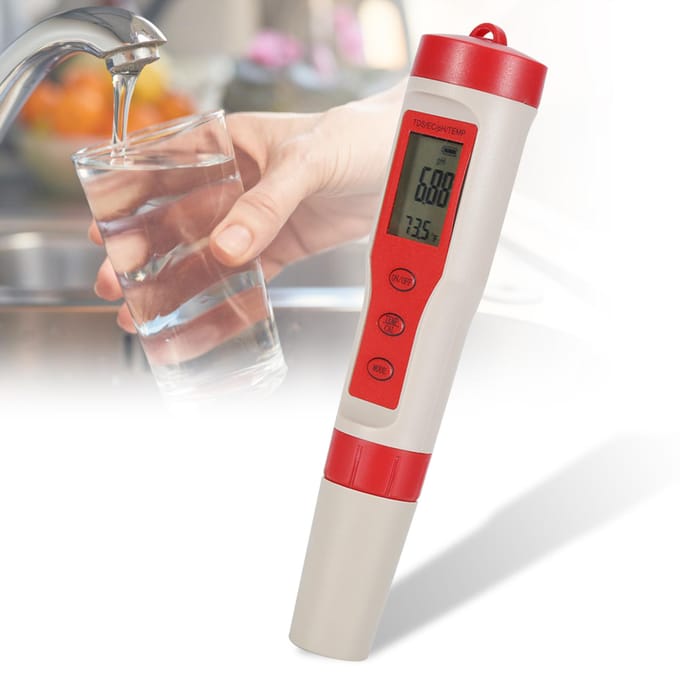 4 in 1 Functie pH TDS EC TEMP Digitale Waterkwaliteitstester Monitor Meter Testpen