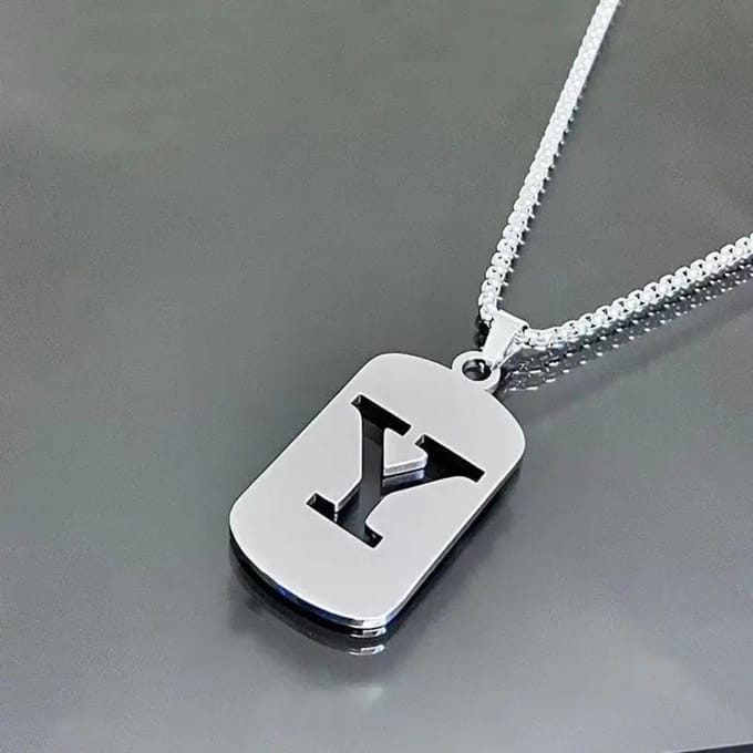 Nivard Ketting - Heren - Staal - Nep zilver - Met Hanger - Y