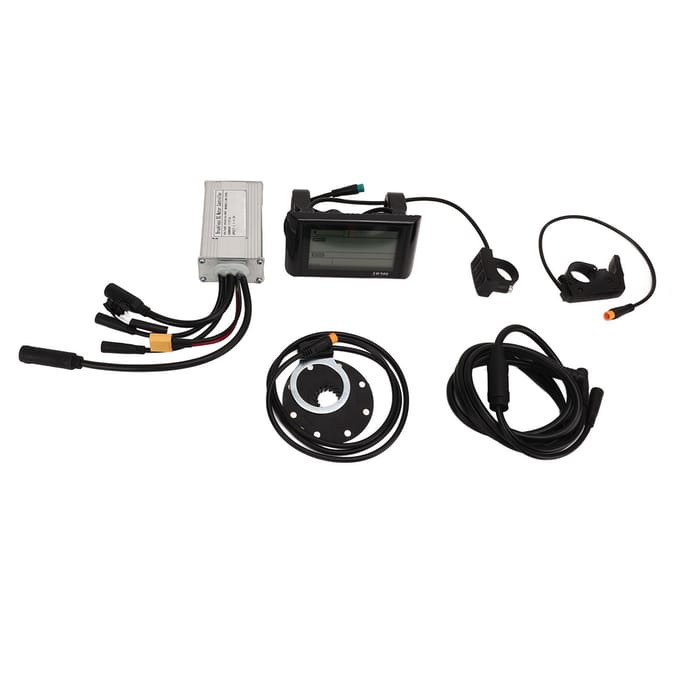 Kit contrôleur de conversion vélo électrique Panneau SW900 Manette de dérailleur 17A Contrôleur à onde sinusoïdale 3 modes gray