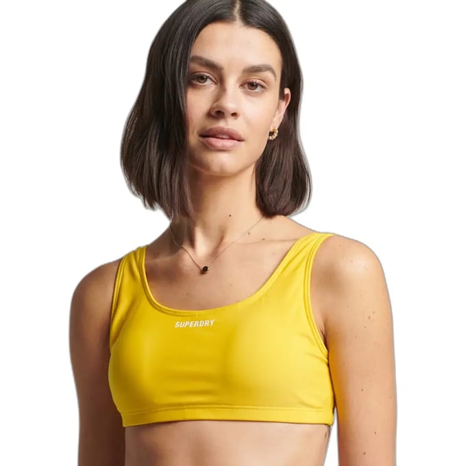 Superdry Code Essential Bikinitop Geel XS Vrouw