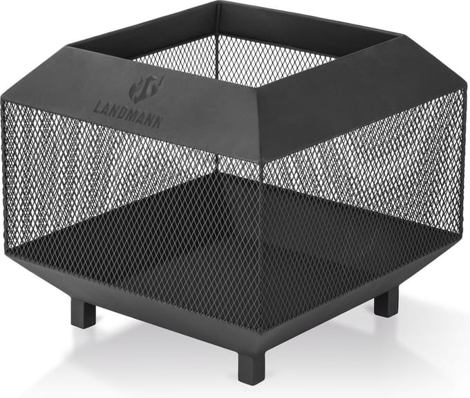 LANDMANN vuurkorf 44x44cm zwart