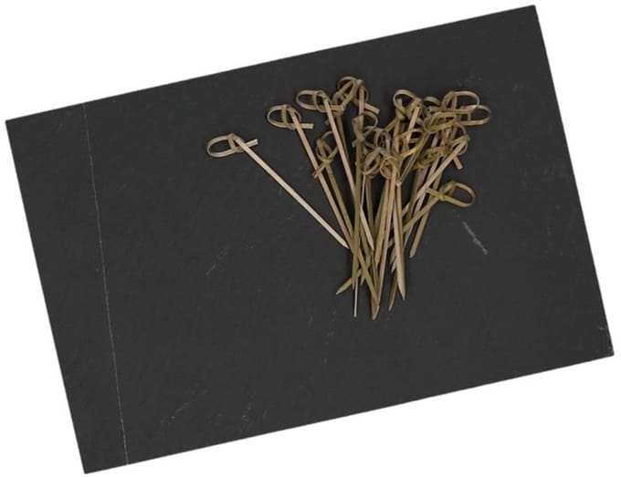 Tapas serveerplank 30 cm met prikkers 9,5 cm