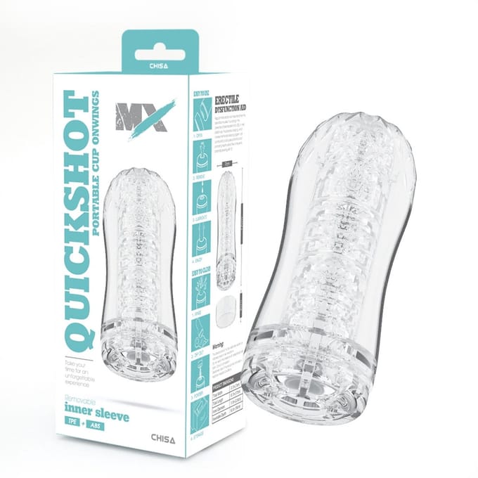 Chisa - Quickshot Portable Cup - Onwings - Cup Masturbator - Transparant