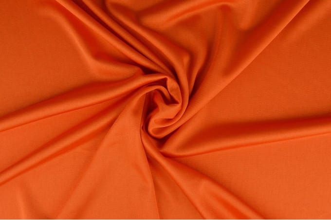15 meter tricot voering - Donker oranje - Stretch voering - 160cm breed