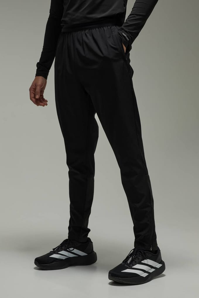 Common Pace Running Ultra Rits Zoom Toelopende Joggingbroeken | Black | Size Medium