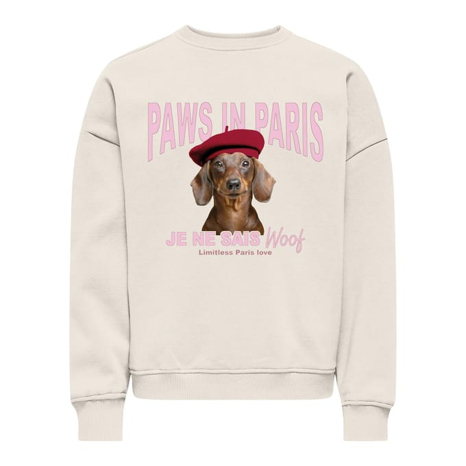 ONLY - KOGBILA L/S OVZ PRINT O-NECK SWT NOOS Dames Trui