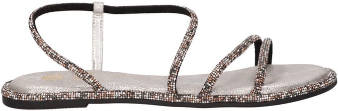 La Strada Sandaal Bruin Glitter Synthetisch - Damesschoenen - Maat - 39