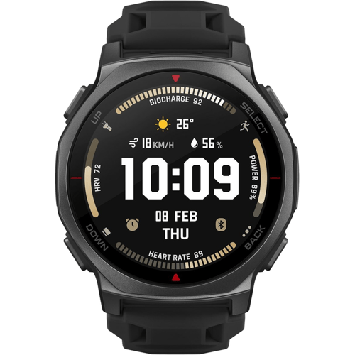 Amazfit T-rex 3 Pro 3,35 cm (1.32") AMOLED 44 mm Digitaal 466 x 466 Pixels Touchscreen Zwart Wifi GPS