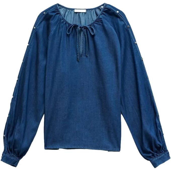 Lange mouw Denim blouse dames Salsa Jeans