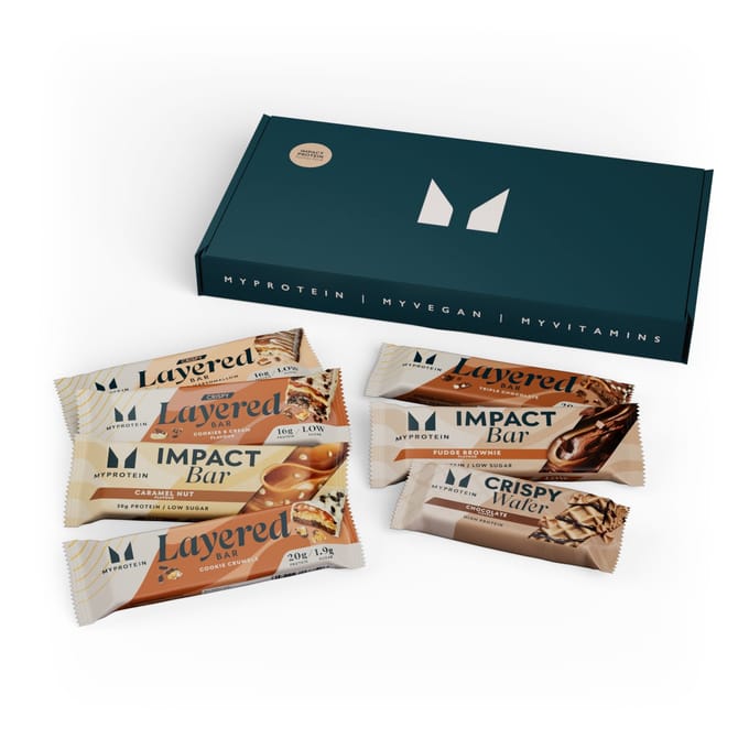 Box met eiwitrijke snacks