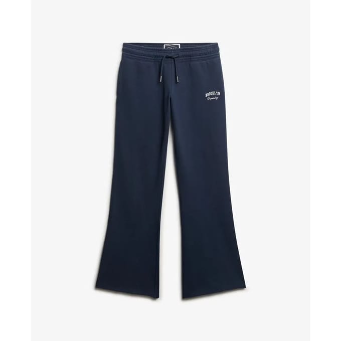 Vrouwelijke low-rise flared joggingbroek Superdry Athletic Essentials
