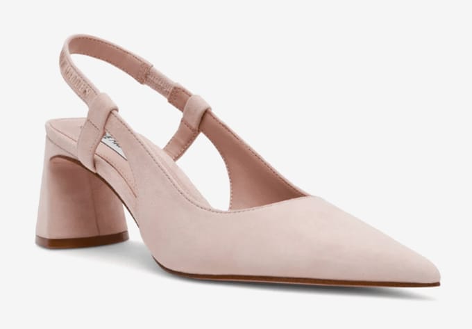 Steve Madden Dames Slingback Evanston Blush Suede | Roze | Maat: 40