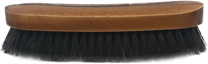 Kledingborstel zwart paardenhaar 17cm