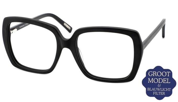 Leesbril Frank and Lucie Eyedentity -Black Dust-+2.00