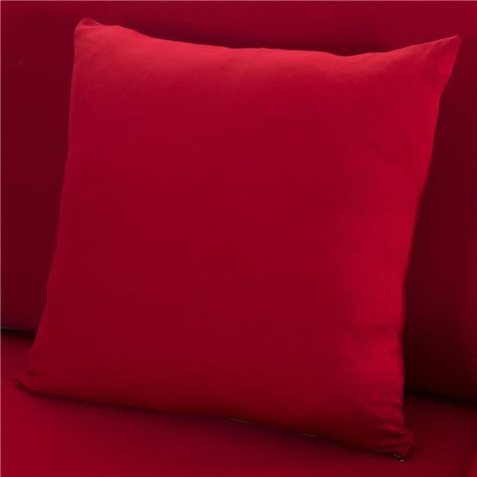 45x45cm Effen Kleur Elastische Kussensloop Kussenhoes Woonaccessoires 45x45cm-4PCS rood