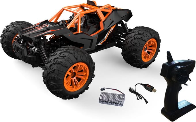 DF-Fun-Racer 1:14 - 4WD, oranje Ready to Run (RTR)