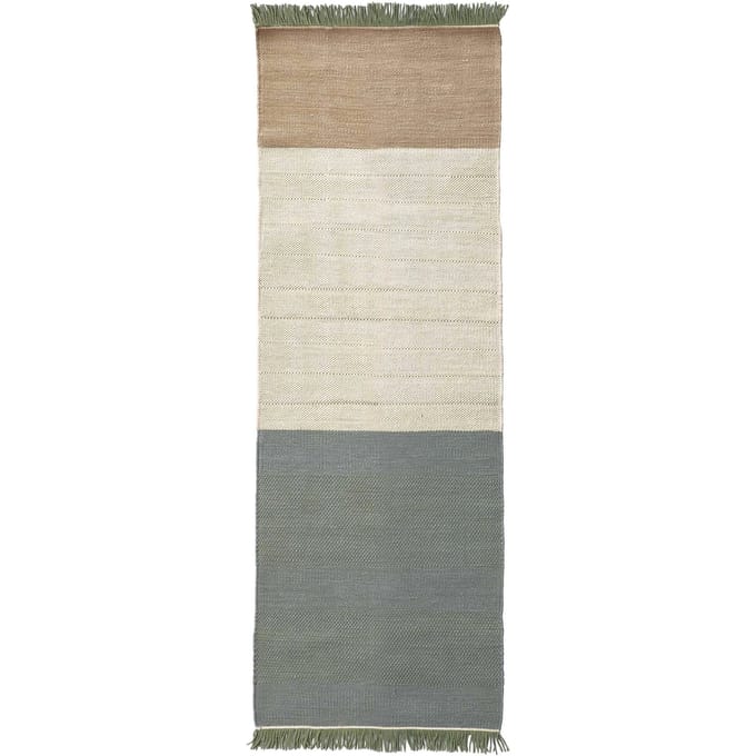 Nanimarquina Stripes vloerkleed - salvia - 80 x 240 cm