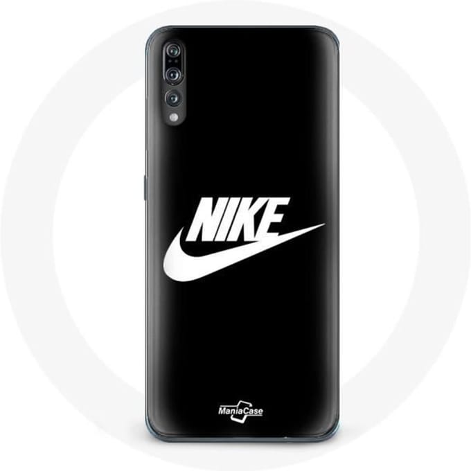 Coque pour Huawei P20 Pro Nike Logo blanc fond Noir