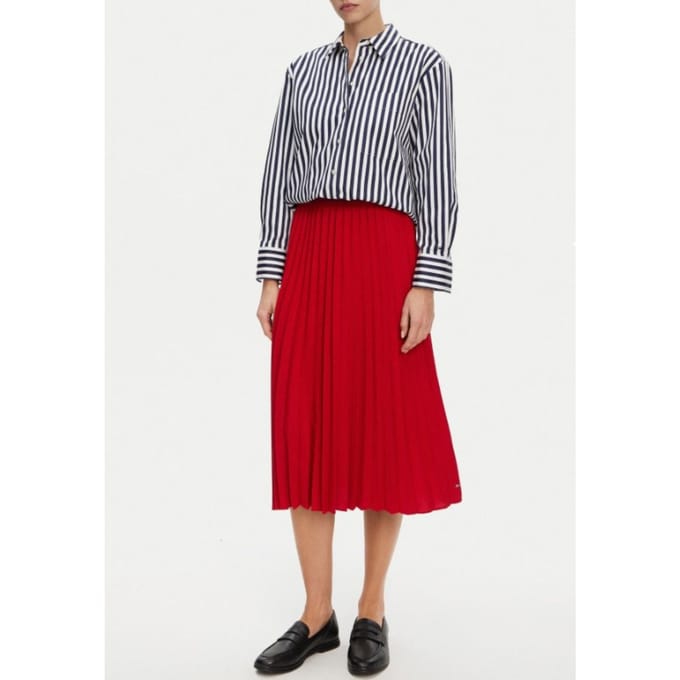 Tommy Hilfiger GAAN VLUCHTEN GESLACHTE PULL OP MIDI SKIRT