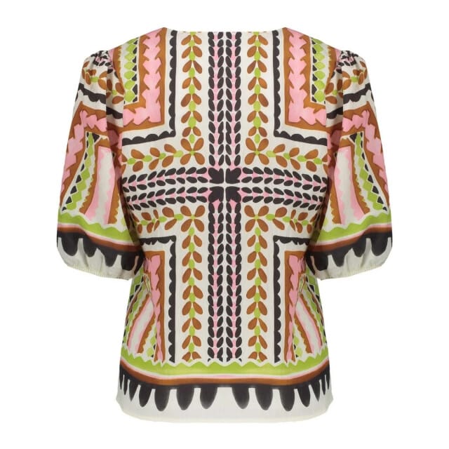 Geisha 63255-20 718 top ecru/pink/cactus