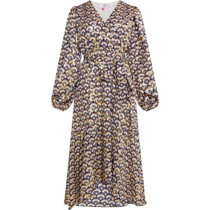 IZIA Maxi-jurk met print Dames Navy Veelkleurig