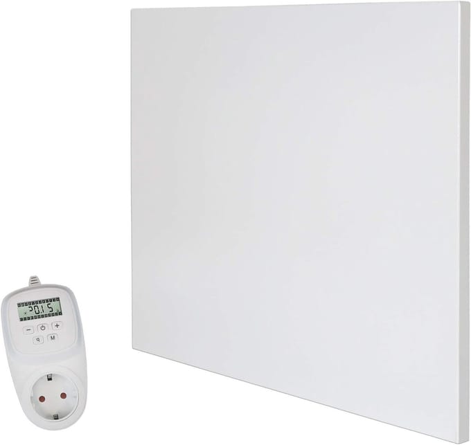 Infrarood paneel - Wandverwarming - Ruimte verwarmen - App bediening - 400 Watt - Wit