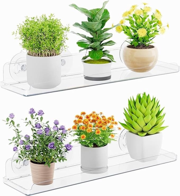 Acryl Zuignap Plank voor Planten 15 inch - 2 Stuks